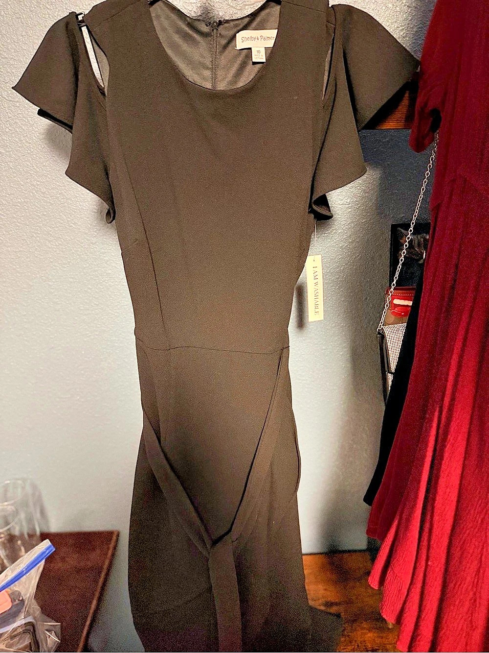Shelby & Palmer Black Maxi Dress Size 10 NWT